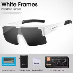 WEST BIKING Large Frame Cycling Polarized Glasses Bike Photochromic Outdoor Sunglasses Fit Over Myopic Goggles Bicycle Accessory