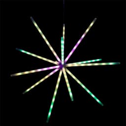 2023 LED RGB Hanging Firework String Light Waterproof 18 Modes Starburst Christmas Fairy Light Garland for Party Courtyard Decor