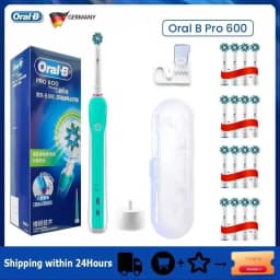 Oral B Electric Toothbrush Pro 4000 3D Action Daily Clean Teeth Visible Pressure Sensor 4 Modes Gum Cares Waterproof Rechargeabl