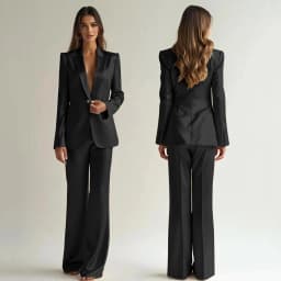 Luxury High Quality Women's Suit One Button 2 Piece Jacket Pants Female Clothing Slim Fit Smart Office Banquet Lady Blazer Set