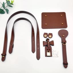DIY Crochet Bag Making Kit Bag Base Bottom with Handle Extension Shoulder Straps Hardware Accessories for Knitting Tote Handbag