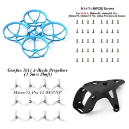 BETAFPV Meteor75 Pro II Canopy II for O4 Air Unit and Brushless Whoop Frame, Gemfan 1811 3-Blade Propellers Parts and Spares