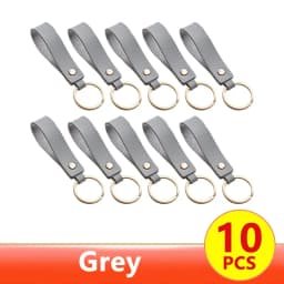 1/100pcs 8Color PU Leather Keychain Business Gift Suitable for Men and Women Car Key Strap Waist Wallet Keychains and Keyrings