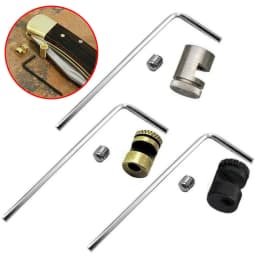 1set 110 Thumb Stud Push Cutter Button 416 Steel Material 110 Screw Pusher Screw Folding Knifes Pushing Knifes Screw