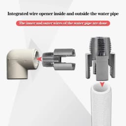 1/2inch 3/4inch PPR/PVC Water Pipe Threader Tapping ToolInternal Thread External Thread Integrated Water Pipe Wire Opener
