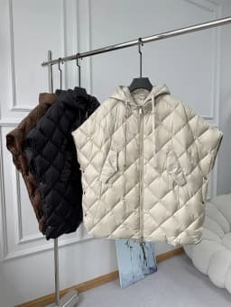 Schinteon Women 90% White Duck Down Irregular Vest with Hood Loose Sleeveless Jacket Solid Fashionable Autumn Winter Top 2026