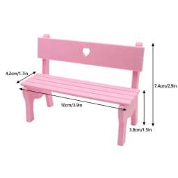 1:12 Dollhouse Mini Park Table Chair Miniature Bench Stool Rocking Chair Dolls House Furniture Accessories Kids Pretend Play Toy