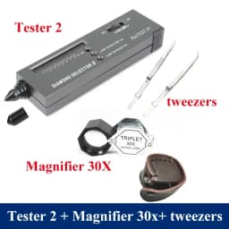 Brand Professional High Accuracy Diamond Tester 2 / 3 Gemstone Gem Selector Jewelry Watcher Tool LED Diamond Indicator Test Pen