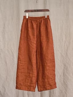 Artistic High-End Hemp Wide Leg Pants Women's Thin Casual Harlan Loose Cotton Linen Nine Point Pants Comfortable Straight Cut
