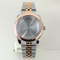 39mm 36mm Round Edge Watch Case Sapphire Crystal Glass For Seiko NH35 NH36 NH38 NH34 Miyota 8215 Movement Presidential Bracelet