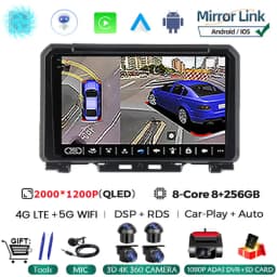 9 Inch Android 16 For Suzuki Jimny JB64 JB74 2018 - 2020 Multimedia Video Player Car Radio Stereo GPS Navigation Carplay