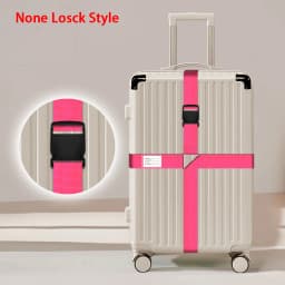 Nylon Cross Luggage Straps with Name ID Card Adjustable Bundling Packing Baggage Belt Password Lock Anti-lost Travel Accessories