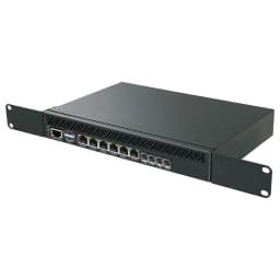Topton 1U Rack Firewall Server Mini PC Intel Atom C3958 C3808 C3758 4x10G SFP 6x1G LAN DDR4 NVMe PfSense OPNsense VPN Server