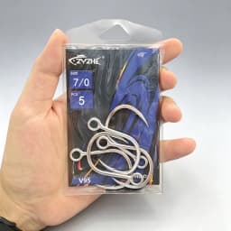 ZYZHE 5~10pcs/Lot Single Lure Hook 4#-13/0# 12 Sizes Bkk 8095 Hooks Saltwater Ultra-Antirust Coating Fakebait Assist Hooks