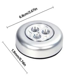 LED Wireless Night Light Battery Powered Hand Pressing Emergency Lighting Round Bedside Lamp Reading Small Night Light
