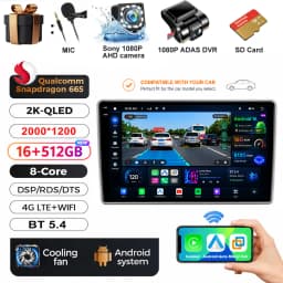 Android 15 For Honda Accord 7 2003 - 2007 Head Unit Stereo Autoradio Navigation 4G LTE 5G WIFI DSP Car Radio Qualcomm AUTO BT