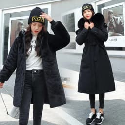 2026 New Winter Jacket Women's Parkas Thick Warm Fur Lining Long Parka Female Hooded Fleece Padded Coat Distachable Outwear 5XL