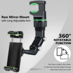 Rearview Mirror Phone Holder for Car 360° Rotating Phone Mount GPS Holder Universal Car Phone Holder For iPhone Xiaomi HUAWEI