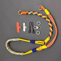 Multi-purpose Adjustable DIY Hand Braided Phone Lanyard Detachable Bag Strap Outdoor Anti-lost Shoulder Strap Accessories
