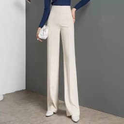 High Waist Khaki Suit Wide Leg Women's Full Pants 2025 New Spring Summer Female Elegant Minimalism Straight Loose Trousers