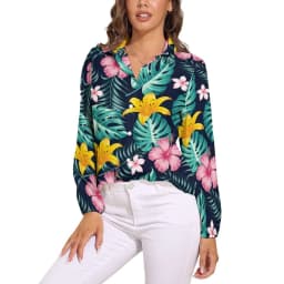 Vintage Flower Print Loose Blouse Irises by Van Gogh Simple Oversized Blouses Woman Long-Sleeve Cute Shirts Autumn Graphic Top