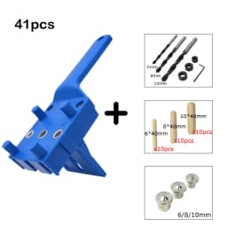 6/8/10mm Drill Bit Woodworking Dowel Jig Drilling Doweling Hole Saw Drill Guide Hole Locator For Carpentry Straight Hole Clamp