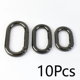 10/20Pcs Spring O Ring Buckles 13-32mm Openable Loop Carabiner Clip Hook for Bag Strap Keyring DIY Craft Hardware Accessories