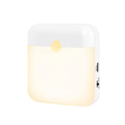Motion Sensor Night Light Rechargeable USB‑C PIR Sensor Wall Light 3 Color ModeMagnetic Stick‑on Night Lamp for Hallway Staircas
