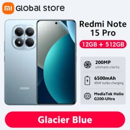 Global Version Xiaomi Redmi Note 15 Pro 4G Smartphone MTK Helio G200-Ultra 6.77"AMOLED display 200MP Camera 45W 6500mAh Battery