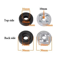 Grinding Adapter Rod M5 To M10 For Mini Angle Grinder With Pressure Plate For 3inch Electric Drill Conversion Rod