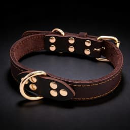 Genuine Top Layer Leather Dog Collar, 3 Sizes For Medium Large Dogs, Handmade Durable Skin-Friendly Outdoor Walking Pet Collar