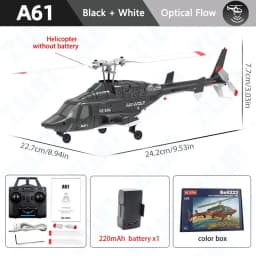A61 RC Helicopter 2.4G 6-Aixs Gyroscope 4CH Altitude Hold Optical Flow Remote Control Helicopter Toys For Kid Adult