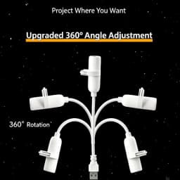 Mini Starry Sky Projector Light 360° Adjustable LED Night Light 15 Patterns for Bedroom Romantic Birthday Party Atmosphere Lamp