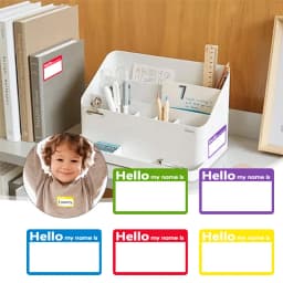 SINMARK Name Stickers 210pcs/roll Hello My Name Is Labels for Office Meeting School Home Decor Art DIY Ornament Decoration Tags