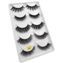 5 Pairs 3D Mink False Eyelashes H13, Soft Eyelash Extension Natural Eyelashes Makeup Lashes Wholesale G800, G806