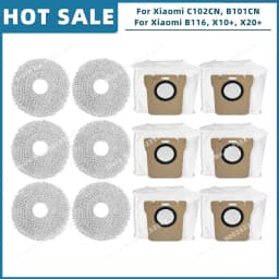 Compatible For Xiaomi Mijia Omni 2 C102CN, B101CN, B116, X10+, X20+ Replacement Parts Accessories Main Side Brush Filter Mop Bag