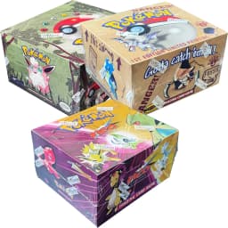 PKM Base Set Fossil Jungle Team Rocket Neo Destiny Booster Box 1999 2000 Year 1st Edition 1Box 36 Packs Proxy Game Cards Sealed