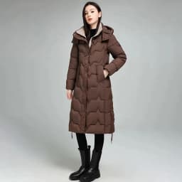 Female Long Down cotton Jacket 2026 Autumn Winter New Fashion Thicken Hooded Coat Women's Windproof Puffer Long Parka Overcoat