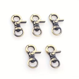 5pcs Swivel Lanyard Snap Hook, Zinc Alloy Trigger Snap Hooks Metal Lobster Claw Clasp Swivel Trigger Clips for Leather Crafts