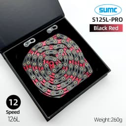 sumc 12 speed bike chain crescent chain road bike mountain bike chain 126 links ultra light bike chain for Shimano