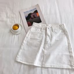Women's Summer Skirt Casual Big Size Jeans A-line Short Skirt High Waist Denim Vintage Tassel Female Clothing DURIKIES