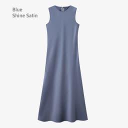 AS 2025 spring summer elegance satin dress + knitted top match set maxi floor length woman clothes