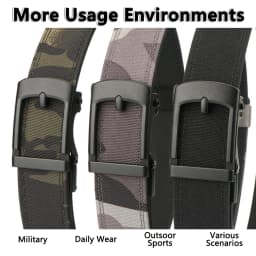 TUSHI New Military Belt for Men Sturdy Nylon Metal Automatic Buckle Police Duty Belt Tactical Outdoor Girdle IPSC Accessories