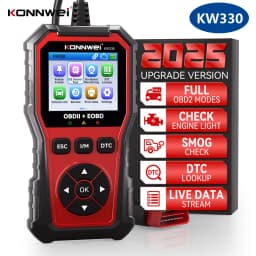 2026 KONNWEI KW330 Car OBD2 Fault Scanner Engine Battery Test Fault Code Clear Real-Time Data Professional OBD Inspection Tool