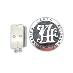 Hot 13 Colors Universal JDM Car Front Grille Badge Logo Zinc Alloy Japan Automobile Federation JAF Emblem Badge Auto Accessories