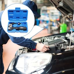 3/16 Inch Brake Tube Flaring Tool Set 45 Degree Double Flare SAE ISO Carbon Steel for Auto Repair DIY with Storage Box