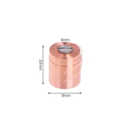 Micro Electromagnet Coil 9x10mm with Iron Core, 0.16mm Copper Wire 26 Ohm Resistance, Mini Solenoid for DIY Electronics