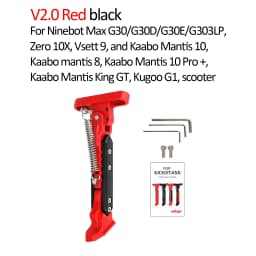 Ulip Scooter Upgrade V2.0 Foot Support Expandable Side Parking Kickstand For Xiaomi/Max G30/Zero/Kaabo/Vsett 9 Electric Scooter