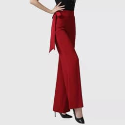 Modern Dance Pants Wide Leg Latin Dance High Waist Trousers Standard Dance Skirt Long Pants for Square Dancing