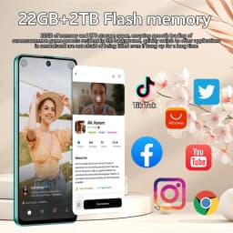K-Touch Smartphone C27 Ultra 8000mAh Battery Mobile Phones Android 15 Face ID Unlock Cell Phone 5G Dual SIM 7.3inch Full Display 22GB+2TB 16+48MP Cellphones